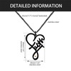 Oneress Christian Mustard Seed Necklaces - Heart Pendant Faith Necklace