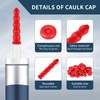 Zonon 150 Pieces Caulk Cap Caulk Saver Finishing Tool Tube