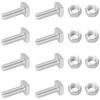 8 PCS Stainless Steel Square Head Bolts Screws (M6*20mm)