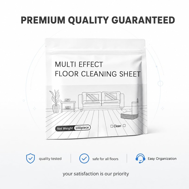 Multi-Surface Floor Cleaning Tablets, 100PCS Concentrated Floor Cleaner Tablets for
