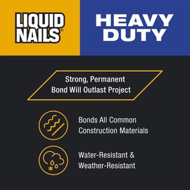 Liquid Nails Heavy Duty 28 oz. Tan Latex-Based Construction Adhesive Low VOC, 12 Pack