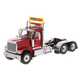 Diecast Masters International HX520 Day Cab Tandem Tractor Red 1/50 Diecast Model