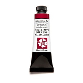 Daniel Smith 284600091 Extra Fine Watercolor 15ml Paint Tube, Quinacridone, Red, 0.5 Fl Oz (Pack of 1)