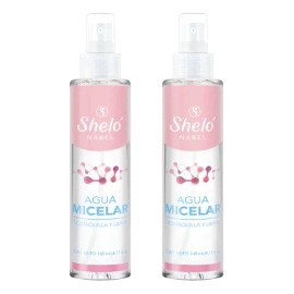 2 Pack Agua Micelar Limpieza Profunda Facial Sheló Nabel