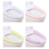 Bathroom Warmer Toilet Seat Cover Pads 4 Pack Washable and
