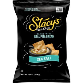 Stacy’s Pita Chips, Sea Salt, No Artificial Colors or Flavors, 7.33 Oz