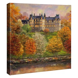 Thomas Kinkade Studios Biltmore in the Fall 14 x 14 Wrapped Canvas