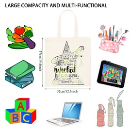 TSOTMO Broadway Musical Inspired Tote Bag Musical Theatre Gift Musical Lover Gift for Best Friend Sister (NOW AT LAST tote)