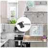 sourcing map 2 Pack Self Closing Cabinet Hinges, 3/8" Overlay