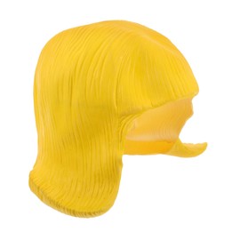 Toyvian Anime Cosplay Wig for Women - Bob Style Yellow Latex Wig for Costume Parties, Role Play, and Theme Events