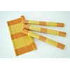 vnhomeware Bamboo Placemats Pack Of 6 Handmade Wooden Mats Eco