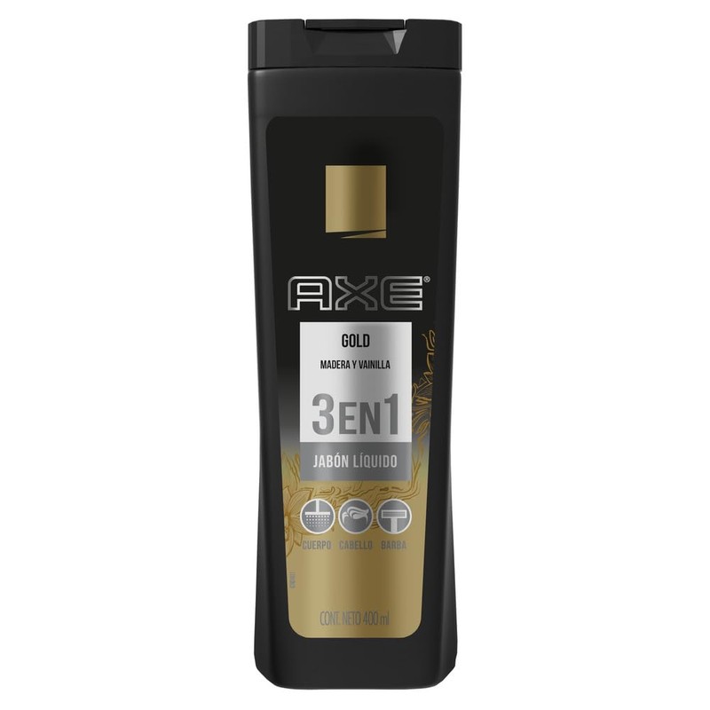AXE Jabón Líquido Corporal Body Wash Gold 3 en 1,