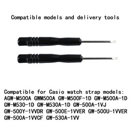 Czjiaqh Men's resin watch strap Buckle compatible with Casio g shock AGW-M500A GW-M500 GW-M530 GW-500 GW-530 Outdoor Sports waterproof rubber Watch band wristband bracelet accessories for women (Black)