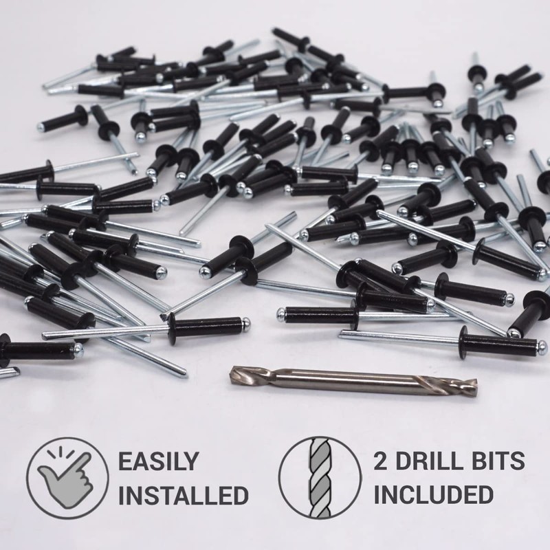 SKIR'CO Pack of 150 blind rivets painted 4.0 x 16