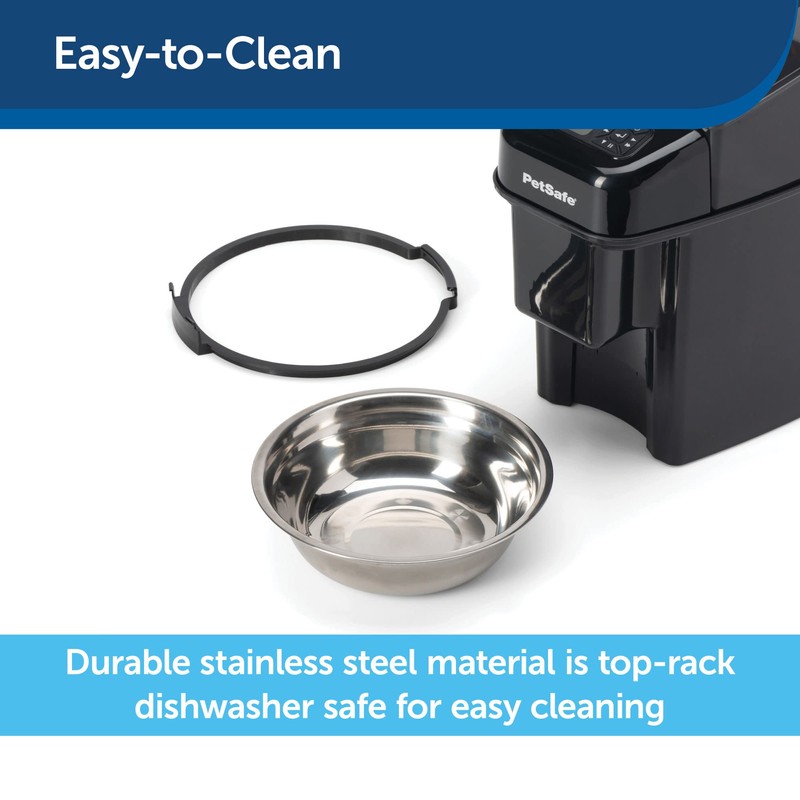 PetSafe Stainless Steel Dog and Cat Bowl, Grey, 5 Cup