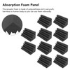 10Pcs Acoustic Foam Noise Pollution Reducing Polyurethane Sound Absorption Foam