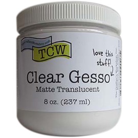 CRAFTERS WORKSHOP TCW9007 Gesso 8oz-Clear, 8 Fl Oz (Pack of 1), 8 Ounce