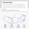 LeonDesigns Stylish Safety Goggles Anti-Fog Blue Light Blocking Glasses (Square