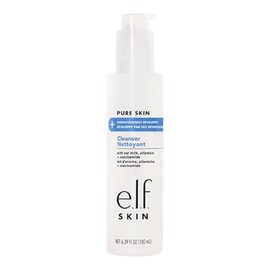 e.l.f. SKIN Limpiador de piel pura, no espumoso, suave lavado facial diario para pieles sensibles, elimina impurezas sin irritación, vegano y libre de