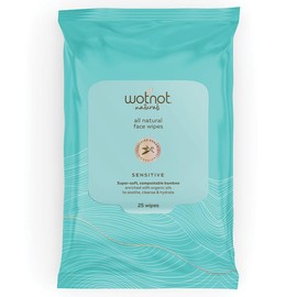wotnot Sensitive Natural Facial Wipes X 25