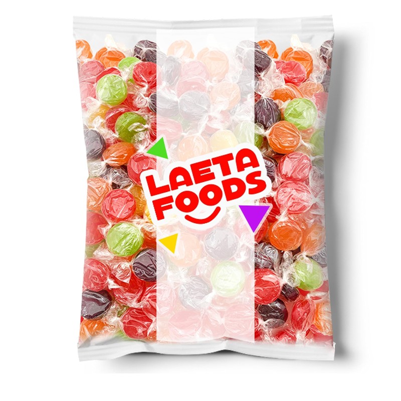 Assorted Fruit Discs Hard Candy (1 Pound Bag - Approx.