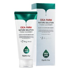 Farmstay Cica Farm Nature Solution Foam Cleanser 180ml / 팜스테이 시카 팜 네이처 솔루션 폼 클렌저 180ml