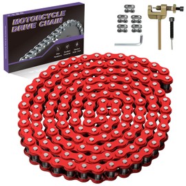CILOYU CILOYU Red 35 Chain Compatible with Mini Bike Coleman CT100U CC100X Baja DB30 Motovox MBX10 MBX11 Predator 79cc 97cc 100cc Mega Moto MM-B80 105cc Powersports Parts 140 Link 35 Chain Breaker