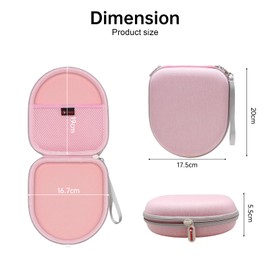 XANAD Headphones Case for Sony WH-CH520 Wireless Bluetooth Headphones On-Ear Headphone Case (Pink)