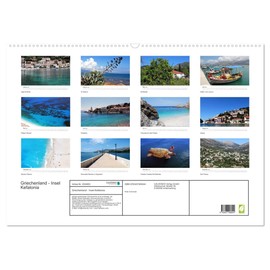 Griechenland - Insel Kefalonia (Wandkalender 2026 DIN A2 quer), CALVENDO Monatskalender: Inselträume im ionischen Meer (CALVENDO Orte)