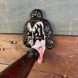 Gene Simmons KISS Tongue Bottle Opener, Cast Iron Wall Mounted Beer Bar Man Cave