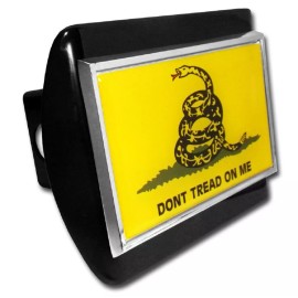 Elektroplate Don't Tread on Me Flag Black Metal Hitch Cover