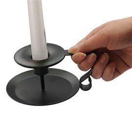 Wrought Iron Taper Candle Holder, Black Candlestick Holders, Candle Holders for Wedding, Dinner, Party Decorations (2 Pcs)