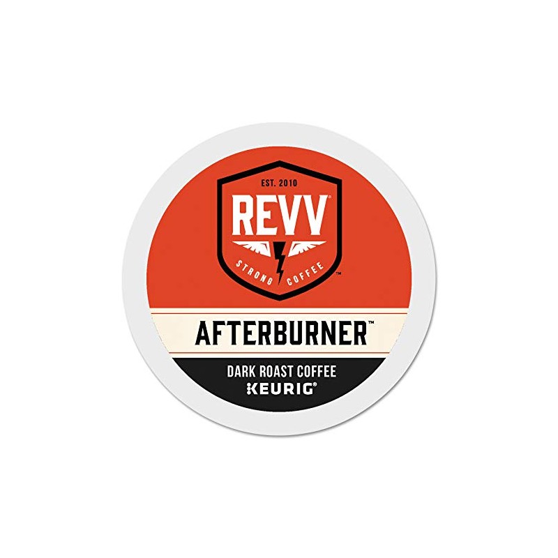 REVV Afterburner, Single-Serve Keurig K-Cup Pods, Dark Roast Coffee, 24
