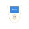 Jewlpire 14K Plated Gold Chain Necklace for Women, 1MM Cable