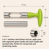Onion Holder Apple Corer 2Pc Stainless Steel Kitchen Prep Tool