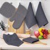 HYER KITCHEN 100% Cotton Waffle Weave Kitchen Dish Towels, Super