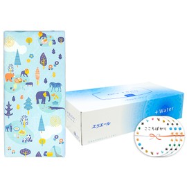 【3個セット】Noshi Sticker Included 【+water High-Moisture Premium Facial Tissue - Moving, Greeting, Gift, Event】 ZOO Greeting, Moving Greeting Use