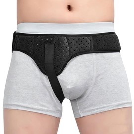 Hernia Belt Truss for Men and Women,Pads Groin Hernia Truss,Adjustable Supportive Groin Pain,Inguinal Her nia Support with Removable Compression Pads for Pre or Post-Surgical Scrotal,Femoral