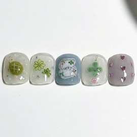 [Ar] Lucky handmade nail tips drawing nail art specialist / [아르] 럭키 수제네일팁 드로잉네일아트 전문