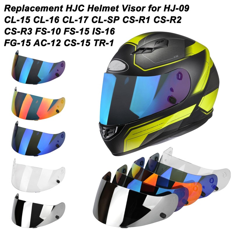 LKV HJ-09 Visor Replacement Face Shield Motorcycle Helmet Visor Anti-Scratch