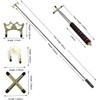 Cue Stick with 3 Brass Bridge Heads, Retractable Pool Cue,