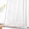 Deconovo Sheer Curtains, Short Curtains with Floral Pattern, Window Tiers