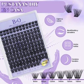 Extensiones De Pestañas Kit Bq Clásico 8-18mm B05                                                                                                     