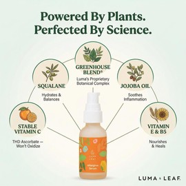LUMA & LEAF- SERUM CORRECTOR DE MANCHAS OSCURAS CON VIT C: Especialmente formulado para combatir la hiperpigmentación, las manchas solares y las manchas oscuras, el suero para manchas oscuras es su al
