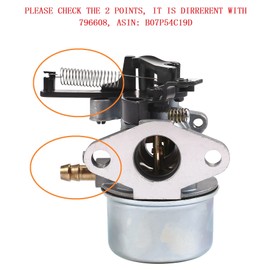 591137 590948 2700PSI 2800PSI 2900PSI 3000PSI Carburetor for Troy Bilt 7.75 Hp 8.75 Hp 8.5Hp 190CC 593599 591137 Pressure Washer