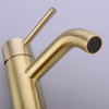 TRUSTMI Brushed Gold Bathroom Faucet Modern Single Handle Single Hole
