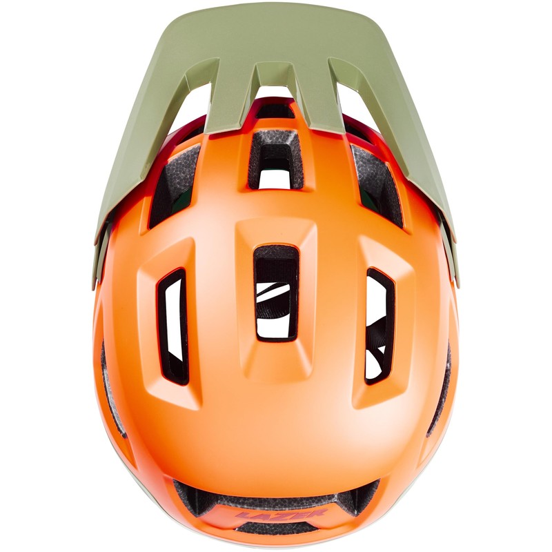 LAZER Helmet - Coyote KinetiCore Helmet Medium Orange/Green