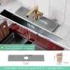 15.7'' Long Stone Faucet Mat for Kitchen Sink-Diatomite Quick Dry