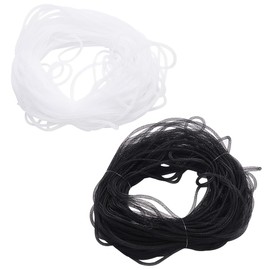 BENECREAT - 2 tubos de malla de 90 yardas, tubo de malla flexible de poliéster de 4 mm para corona, regalo, decoración, cumpleaños, fiesta de boda y manualidades