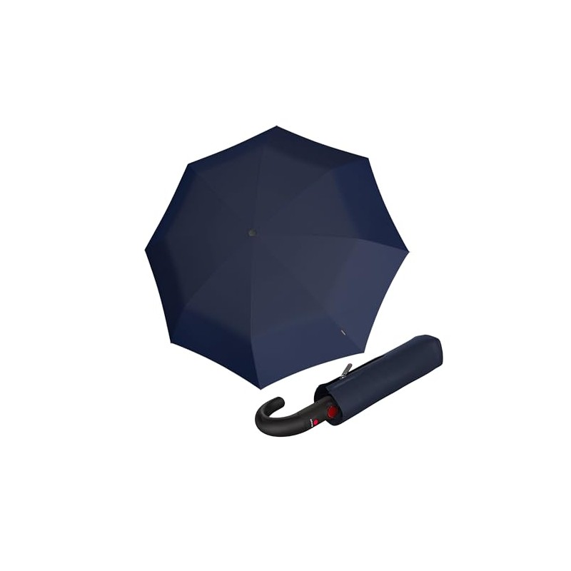 Knirps T.260 Medium Duomatic Black Pocket Umbrella - Automatic Opening